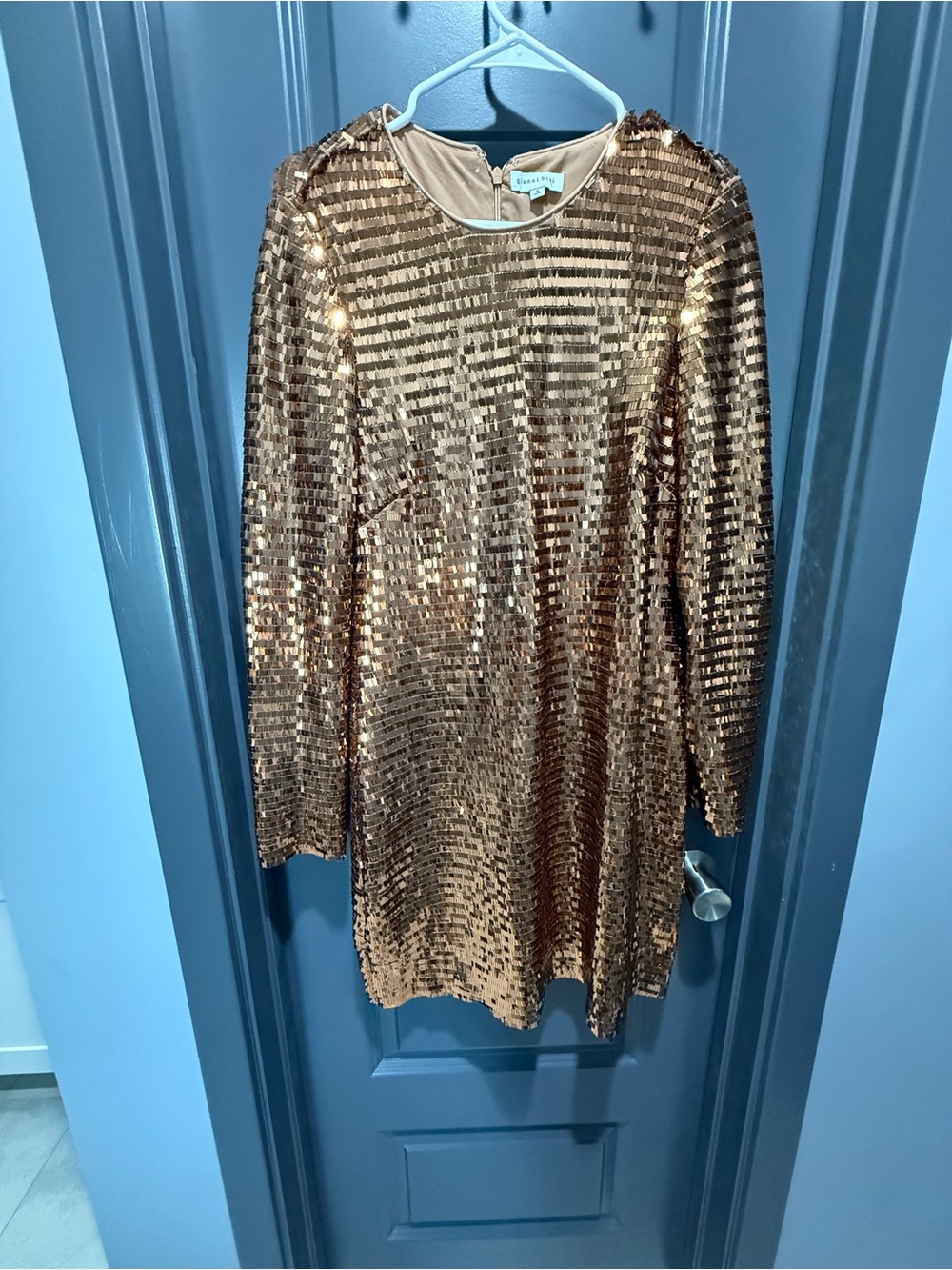 Gianni Bini Gold Sequin Mini Dress